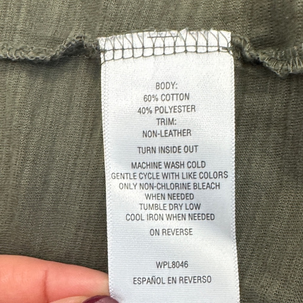 INC International Concepts Olive Short Sleeve Tee - Picture 9 of 10